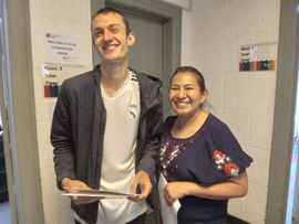 IH Mexico City - Sprachschüler im Treppenhaus