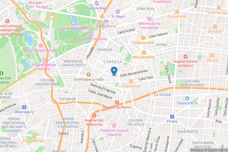 IH Mexiko City - Open Street Map